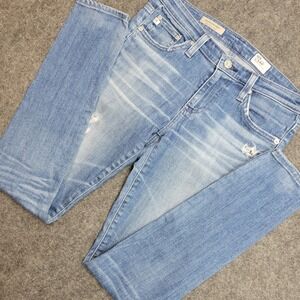 AG Adriano Goldschmied Jeans Womens 27R Blue Denim Legging Ankle Super Skinny